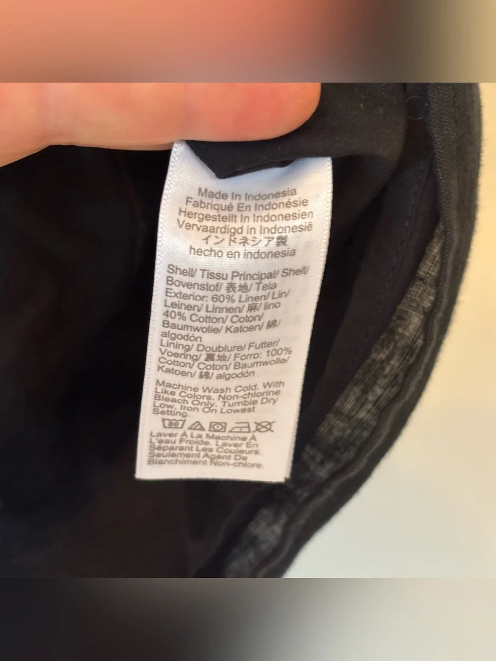 J. Crew Linen-Blend Squareneck Tank Top Black Side Zipper Size Small